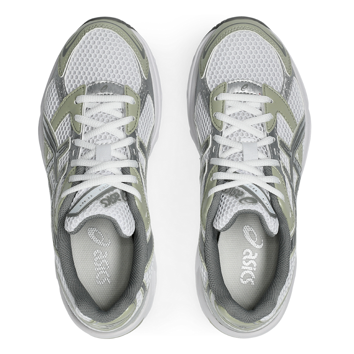 White - Dried Leaf Green